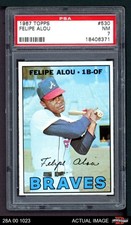 1967 Topps #530 Felipe Alou Braves PSA 7 - NM