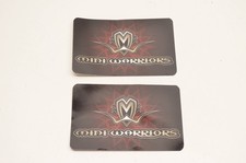 Mini Warriors Logo Decal 4"x3". Qty 2 NOS