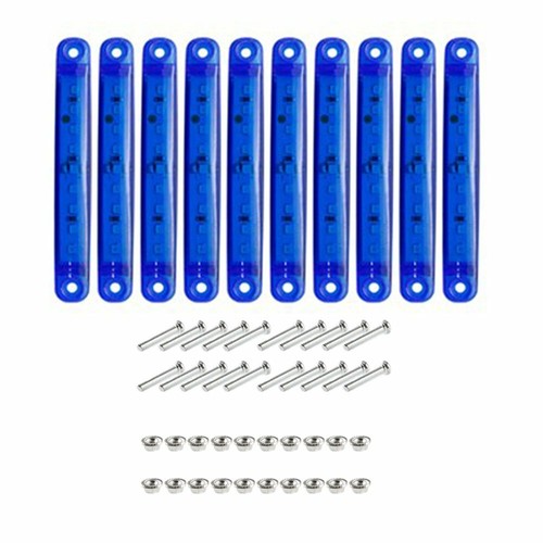 10X Blue LED Side Marker Lights Bullet Clearance Light Truck Trailer Wateproof - 第 10/10 張圖片