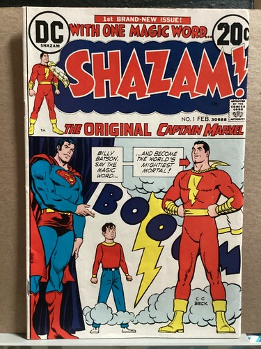 SHAZAM! #1 DC 1973 ORIGINAL CAPTAIN MARVEL