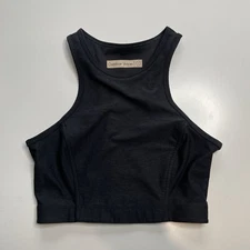 Outdoor Voices Athena Crop Tank Womens XS Charcoal Gray Workout Active Top