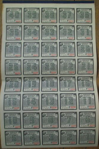 Yosemite Short Line Railway Co. 1905 Vertical Railroad Gold Bond Zertifikat - Bild 4 von 4