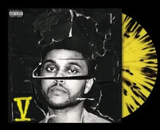 The Weeknd Beauty Behind The Madness Yellow Translucent/Black Splatter 2 LP NEW