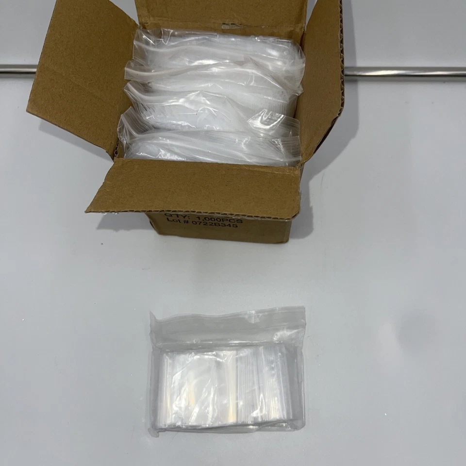 LDPE Zip-Lock Bags 2” X 2” 2mil Clear 1,000 Pcs - Image 3 of 4