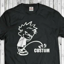 PEEING CALVIN CUSTOM T-SHIRT