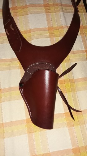 Leather Stubnose Revolver Shoulder Holster Rig (Up to 2.5" barrel) New - Picture 4 of 9