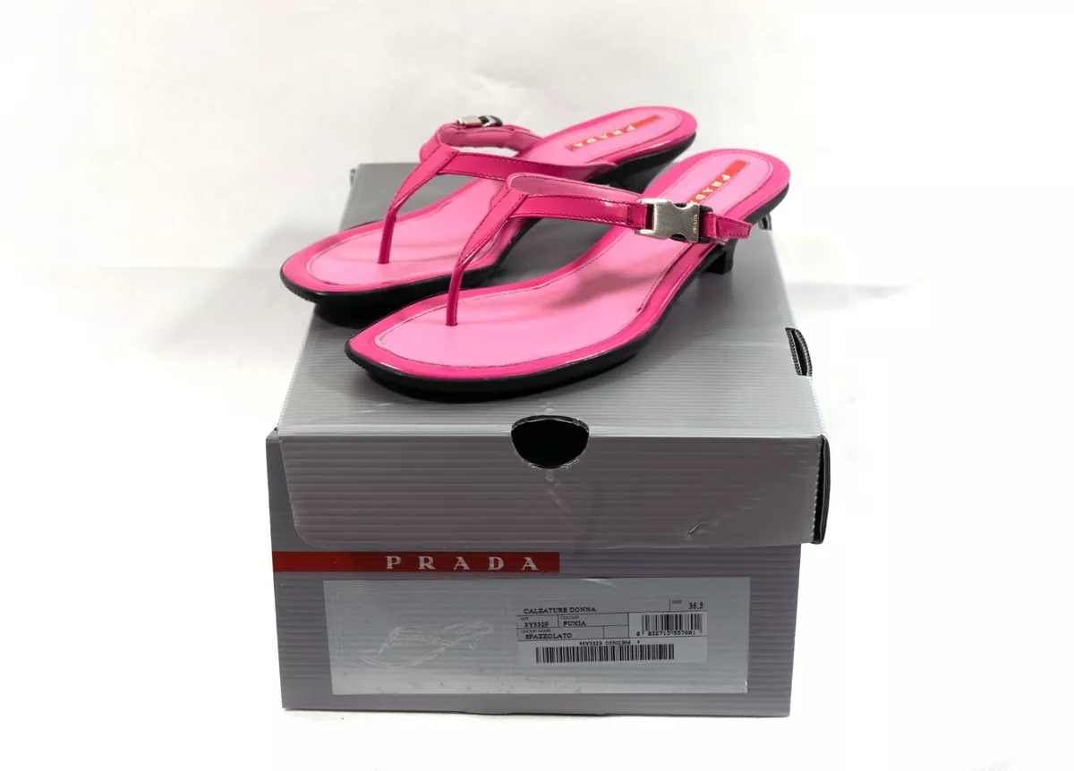 Prada buckle slide sandal 2025