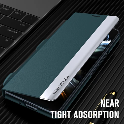 For Samsung Galaxy Z Fold 6 Fold 5 4 3 Magnetic Leather Case with Bracket Slot - Bild 2 von 30