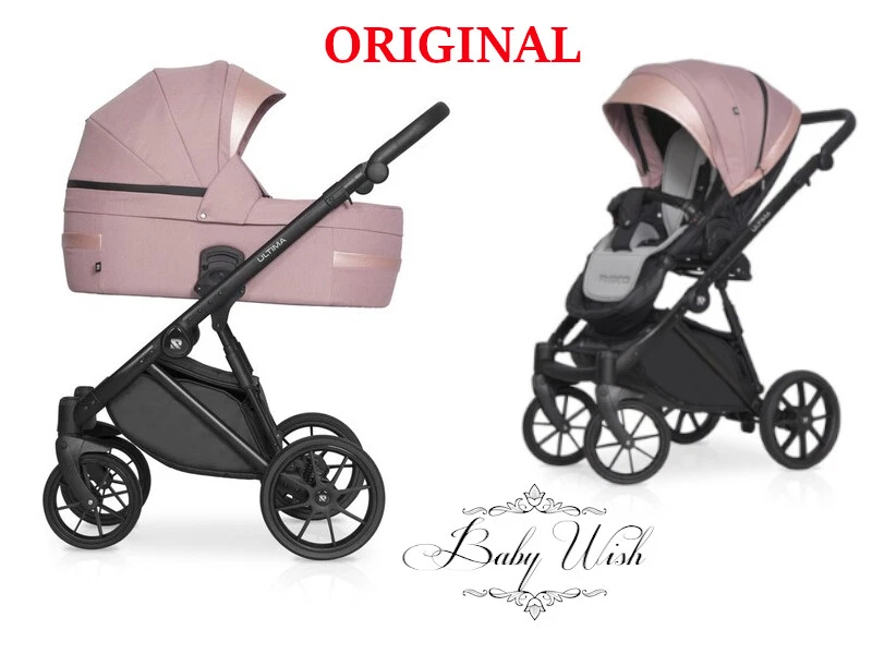 RIKO ULTIMA ULTRA LIGHT BABY PRAM STROLLER 2in1 CARRYCOT + PUSHCHAIR