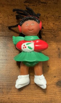 Mcdonalds Cabbage Patch Doll 1992 Black Hair Ice Skater Doll