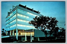 Coconut Grove Bank Miami Florida Postcard South Bayshore Drive @ 27th AugLot095