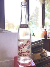 10 OZ WILLISVILLE ACL SODA BOTTLE ILLINOIS IL ILL. 1957 . Bottling Works . BEAUT