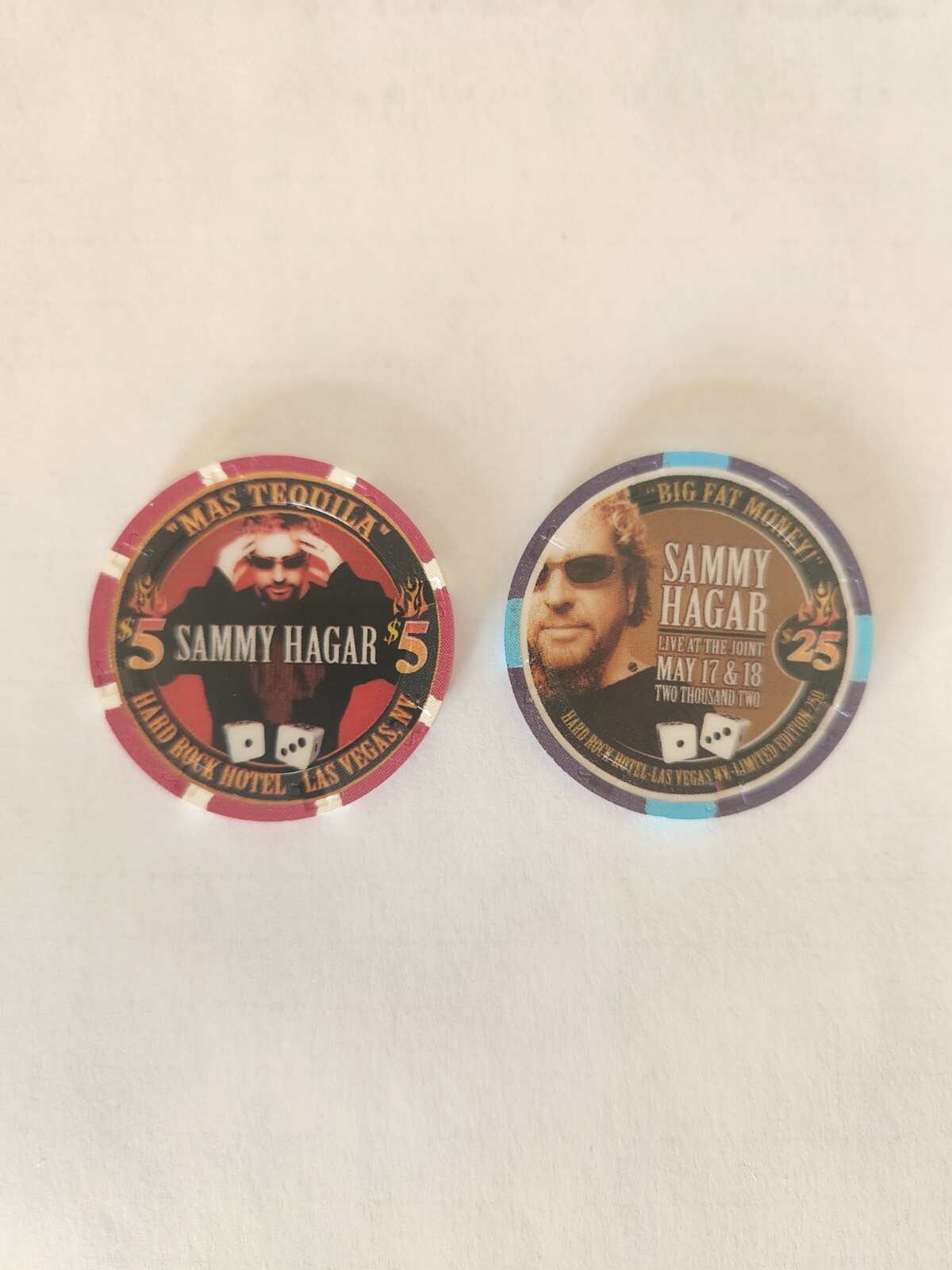 Sammy Hagar (25) Hard Rock Casino Chip eBay