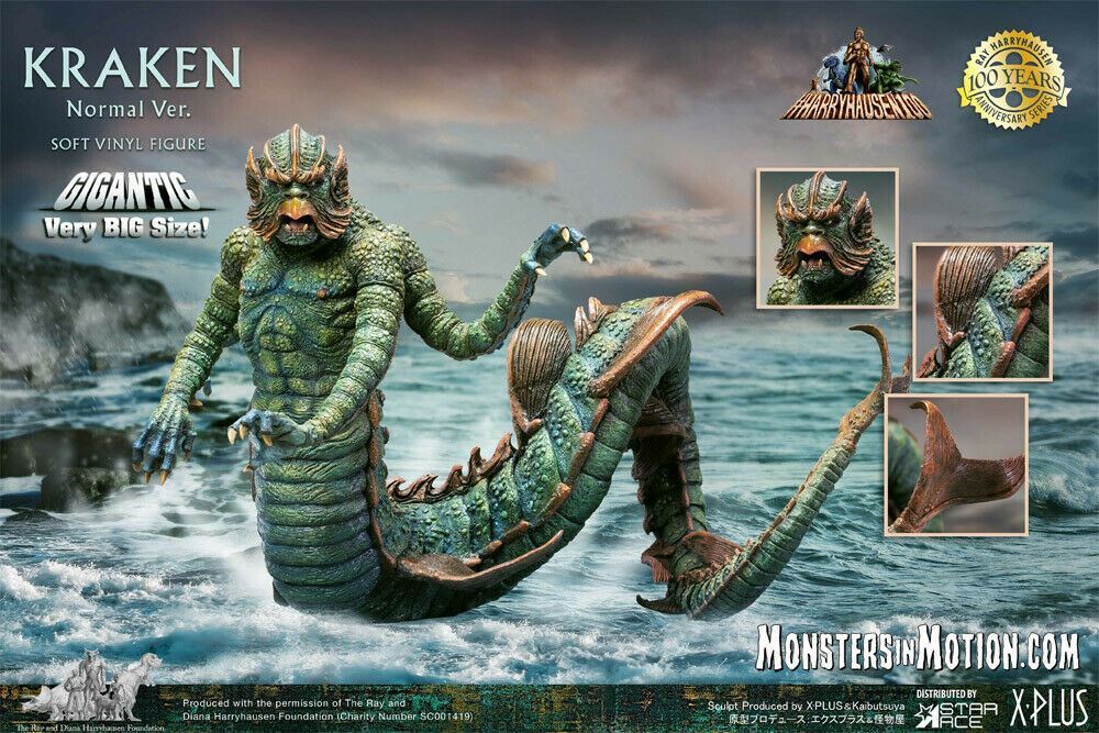 1980 Mattel Clash of the Titans Boxed Action Figure - Kraken Sea Monster