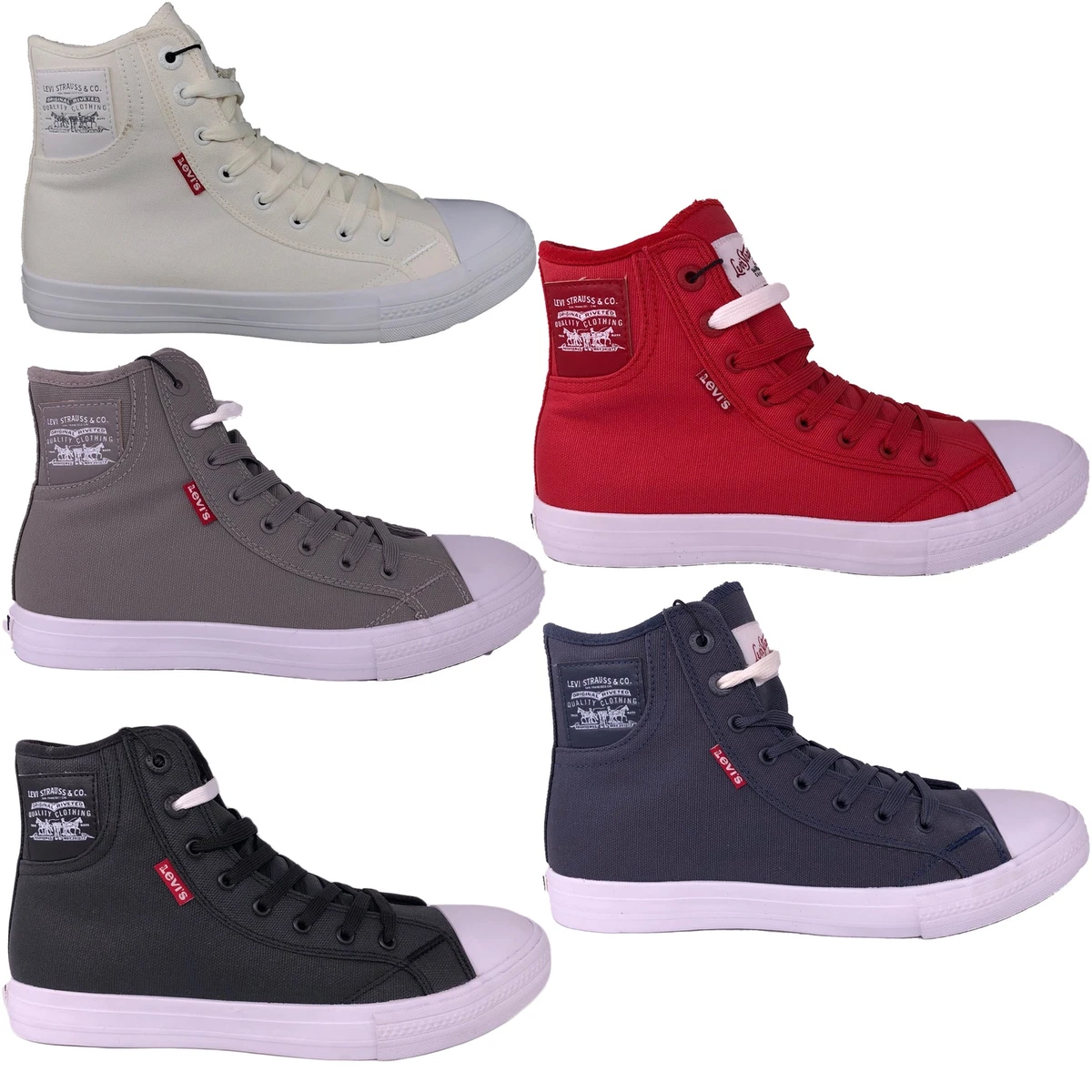 Levi s Footwear Hamilton Buck II High Top Memory Foam Casual Fashion Shoes