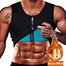 Men Slimming Vest Sweat Vest Body Shaper Neoprene Tank Top Abdomen Control