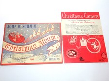 Lot 2 Vtg John W Schaum 1945 Christmas Album 1959 Cameos Piano Songbooks