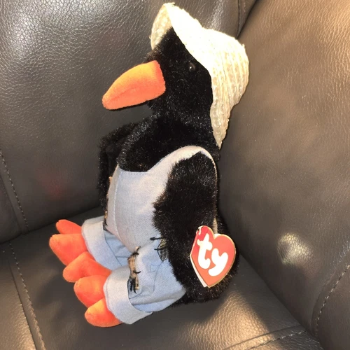 Ty Beanie Baby 1993 Vintage CAWLEY The Crow Plush Attic Treasures with Tag