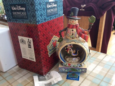 v rare disney tradition 'light/music/rotate-Mickey snowman' A Winter Wonderland