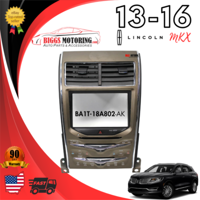 2013-2016 Lincoln MKX Radio Face Climate Control Panel BA1T-18A802