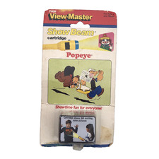 NOS Tyco View Master Popeye Show Beam Cartridge 1990 Shows 30 Color Pics