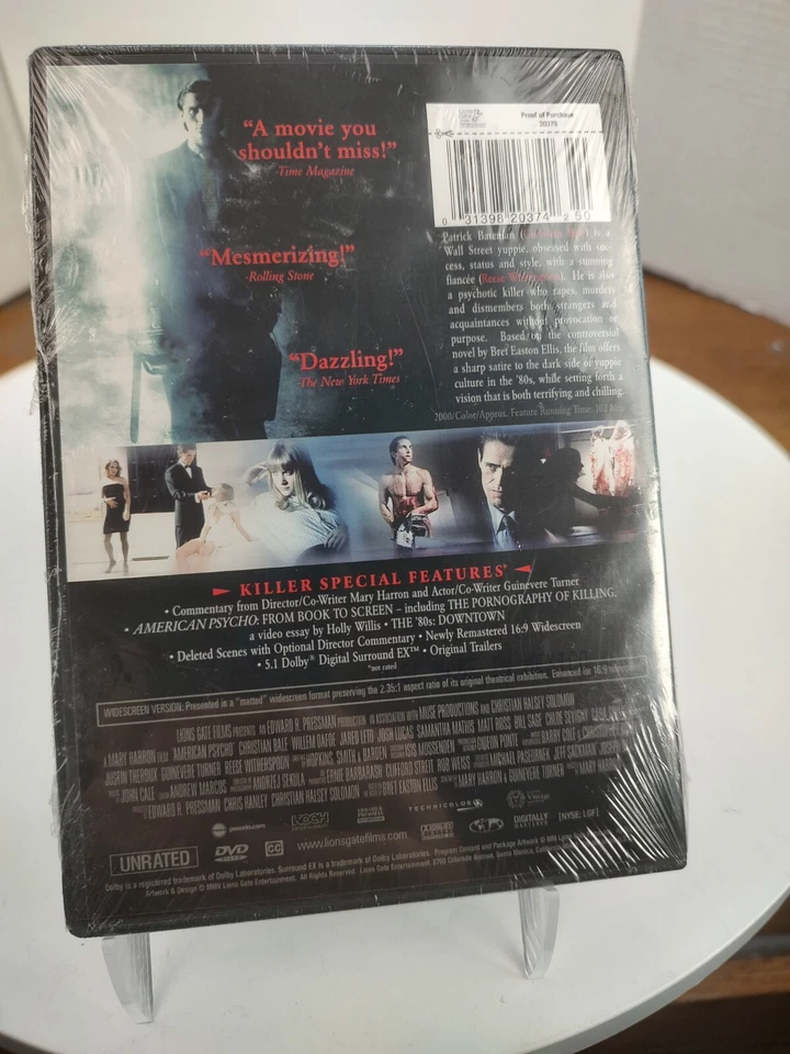 American Psycho Uncut Version Killer Collectors Edition DVD New In Package - Image 4 of 4