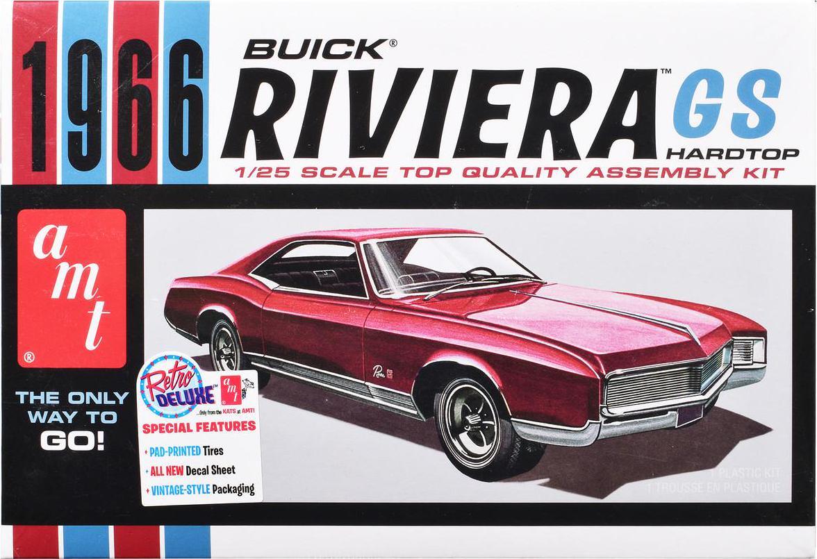 1966 Buick Riviera GS 1/25 Scale Skill 2 Model Kit by AMT | eBay