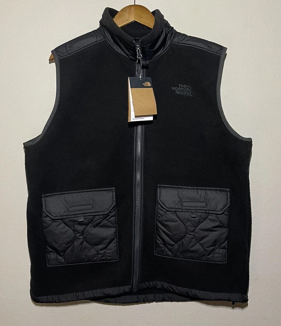 The North Face Royal Arch Men’s Full-Zip Fleece Vest Large Black $149 NWT