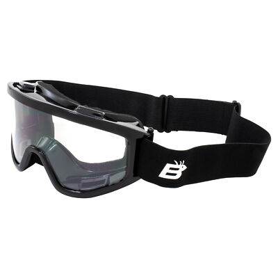 Birdz Eyewear Vulture Padded Motorcycle Riding Goggles - Fits Over Most