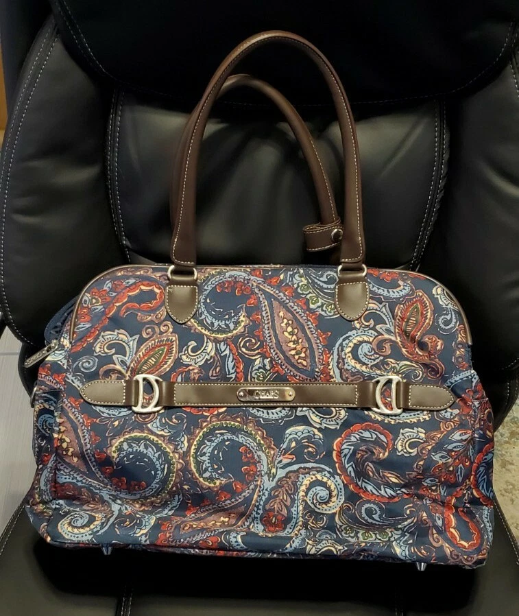 Paisley Travel Bag With Crossbody Strap Select