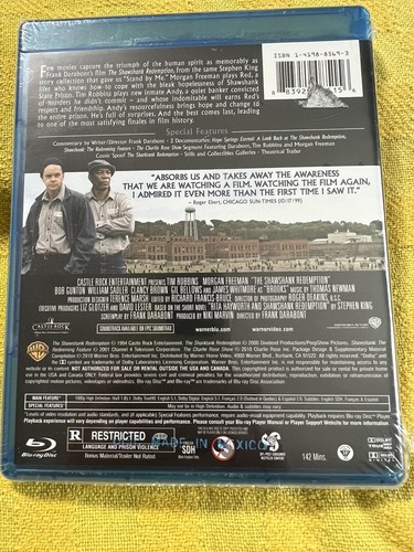 The Shawshank Redemption Blu-ray 1994 Tim Robbins Morgan Freeman Stephen King - Picture 7 of 11