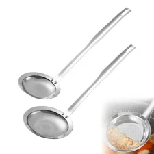 Fine Mesh Strainer Set - Pack of 2 Rust Proof Stainless Steel Mesh