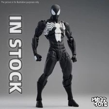 In Stock CT Toys Messtoys Symbiote Spider-Man Black Spider Action Figure Boxed