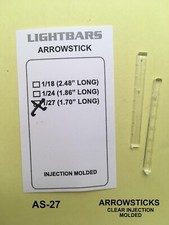 2 Pack Arrow Stick Police Car Light Bars 118 124 Or 127 Scale