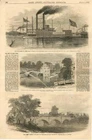Autocrat - Flagship Gen. Ellet's Marine Division  - Civil War -  Leslie's - 1863