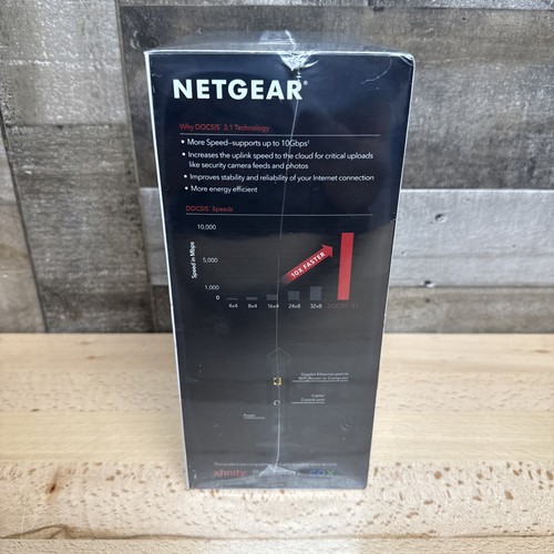 SEALED Netgear CM1000 Ultra-High Speed Cable Modem DOCSIS 3.1 6Gbps Xfinity Cox - Picture 4 of 7