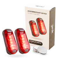Greate 2X Led Blinklicht Schulranzen - Leuchtclip Sicherheitslicht Kinder