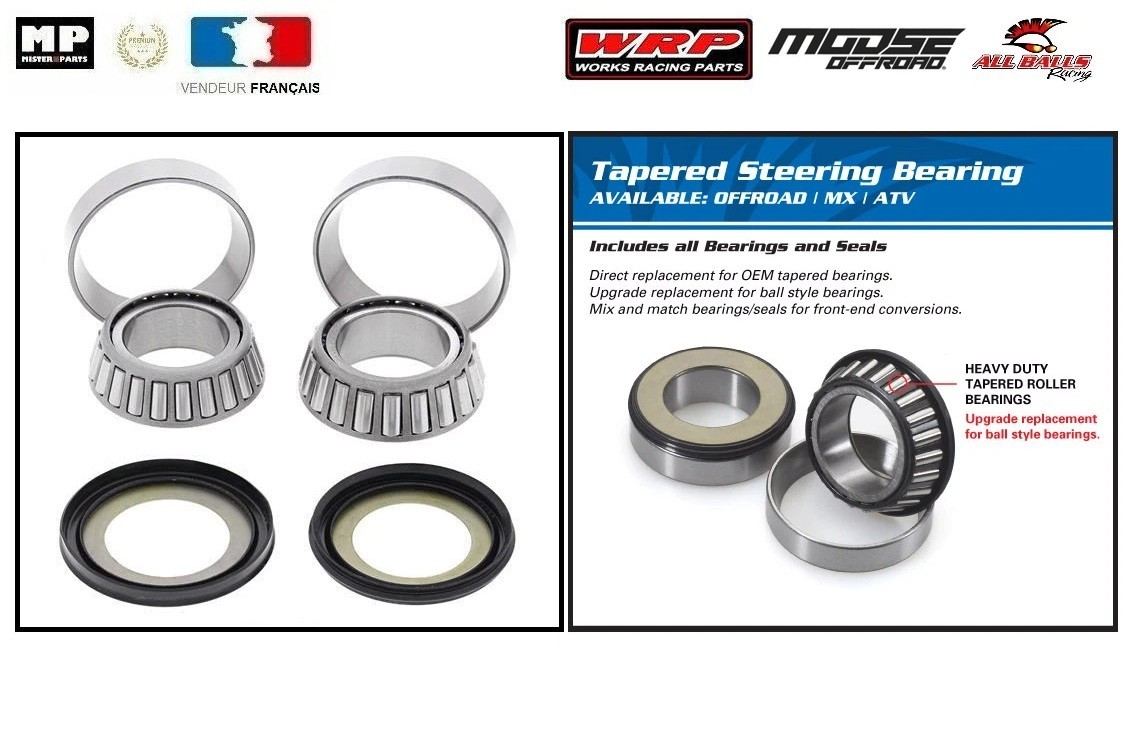 Kit Roulements Colonne Direction Premium pour Suzuki RM125 1989-1990 Haute Précision