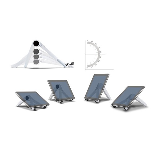 Cooling Bracket Laptop Pads Adjustable Stand Cooler Foldable White - 第 6/12 張圖片