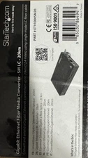 StarTech.com Gigabit Ethernet Fiber Media Converter SM LC 20km ET91000SM20  NEW