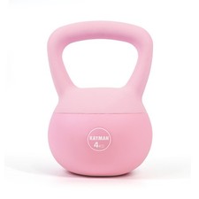 Image of Kayman Soft Kettlebell PVC Coated Weight Floor Safe Flat Base for Home Gym 4 Kg