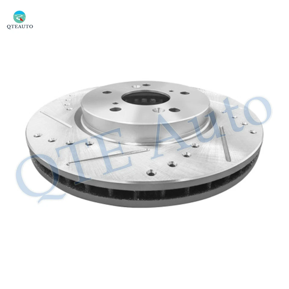 Rotores de disco de freio dianteiros perfurados 296 mm para 2012-2015 Honda Crosstour - Imagem 3 de 4