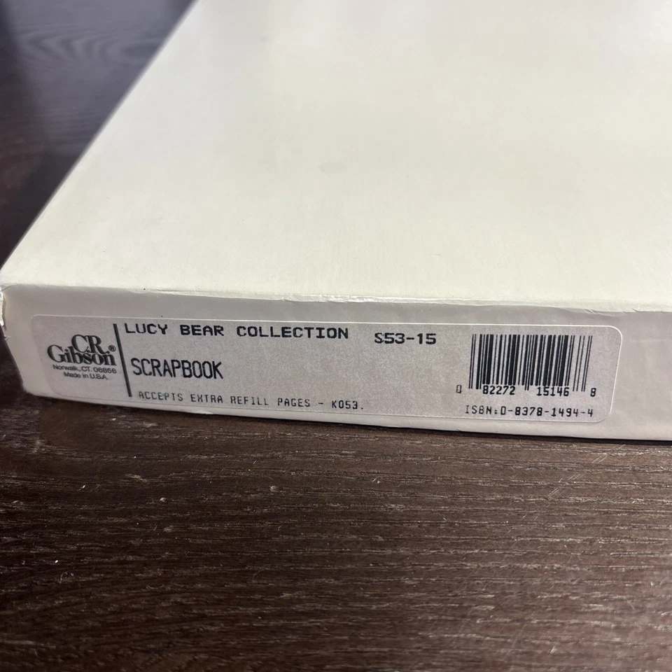 复古 Lucy Bear 1986 泰迪熊设计 LUCY RIGGS Gibson 未使用 14x12 盒装 — 第 2/4 张图片