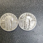 Standing Liberty Quarter 1927 & 1928 Silver 25C Lot of 2 #362