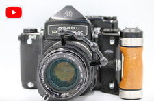  MINT w/ Grip Pentax 6x7 67 TTL Finder SMC T 105mm F2.4 Lens From JAPAN