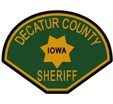 Police Department Decatur County - routed patch plaque sign Custom carved