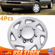For 99-18 Ford Econoline E250 E350 E450 Hub Cap Silver Van Full Wheel Cover 4Pcs