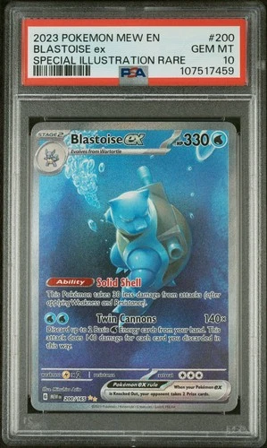 Blastoise Ex Pokemon Mew En-151 200/165 PSA 10