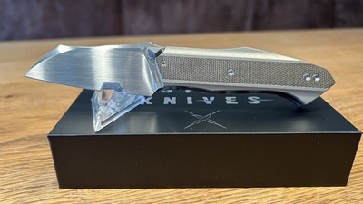 BASTARDS KNIVES Octavus by La Forge Agab Taschenmesser Titan Micarta CPM 3V