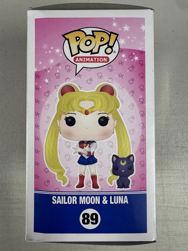Sailor Moon & Luna (GLITTER) 89 ~ Funko Pop Vinyl ~ Animation + FREE PROTECTOR - Image 4 of 4